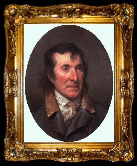 framed  Charles Wilson Peale Portrait of Gilbert Stuart, ta009-2